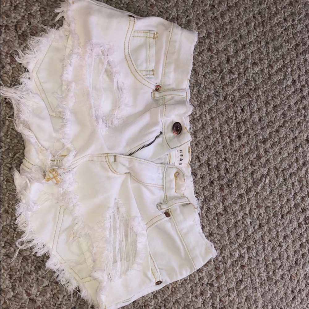 Cute white denim shorts